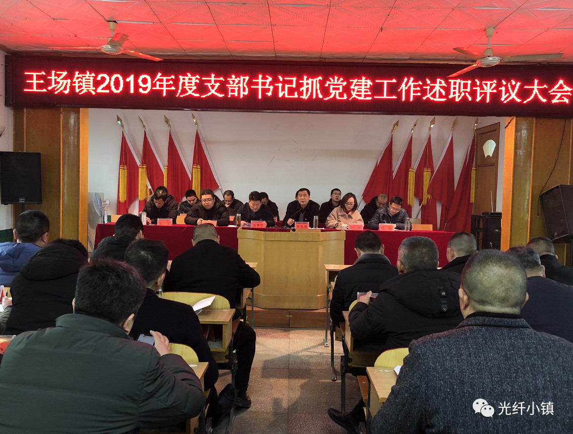 我镇召开2019年度支部书记抓党建工作述职评议大会