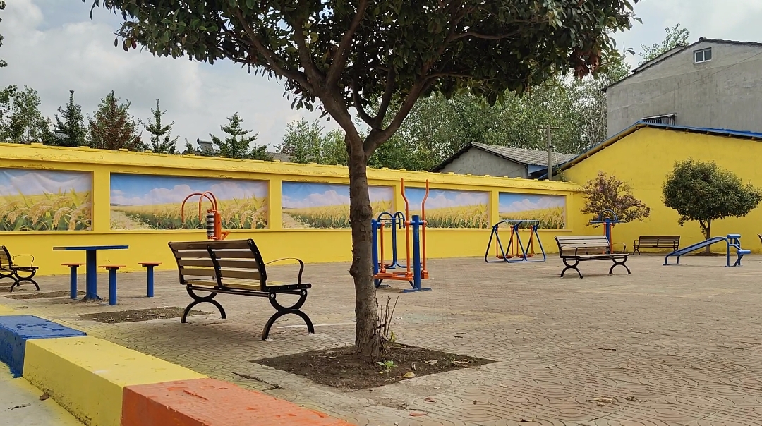 熊口管理区：红黄蓝绿，乡村微改造的色彩魔力