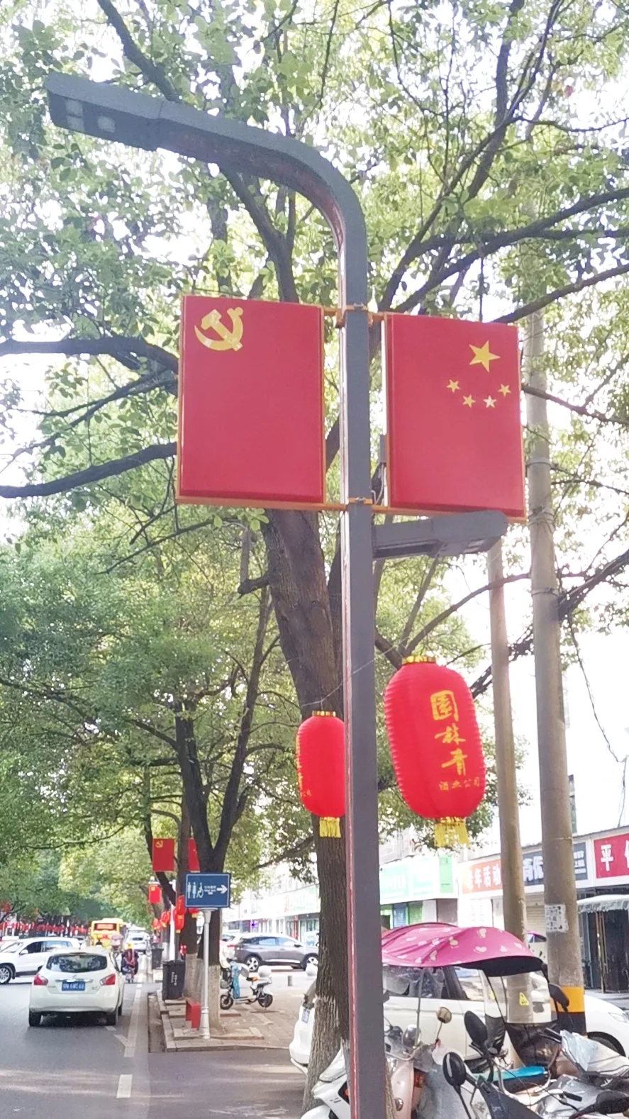 党旗国旗一起的图片图片