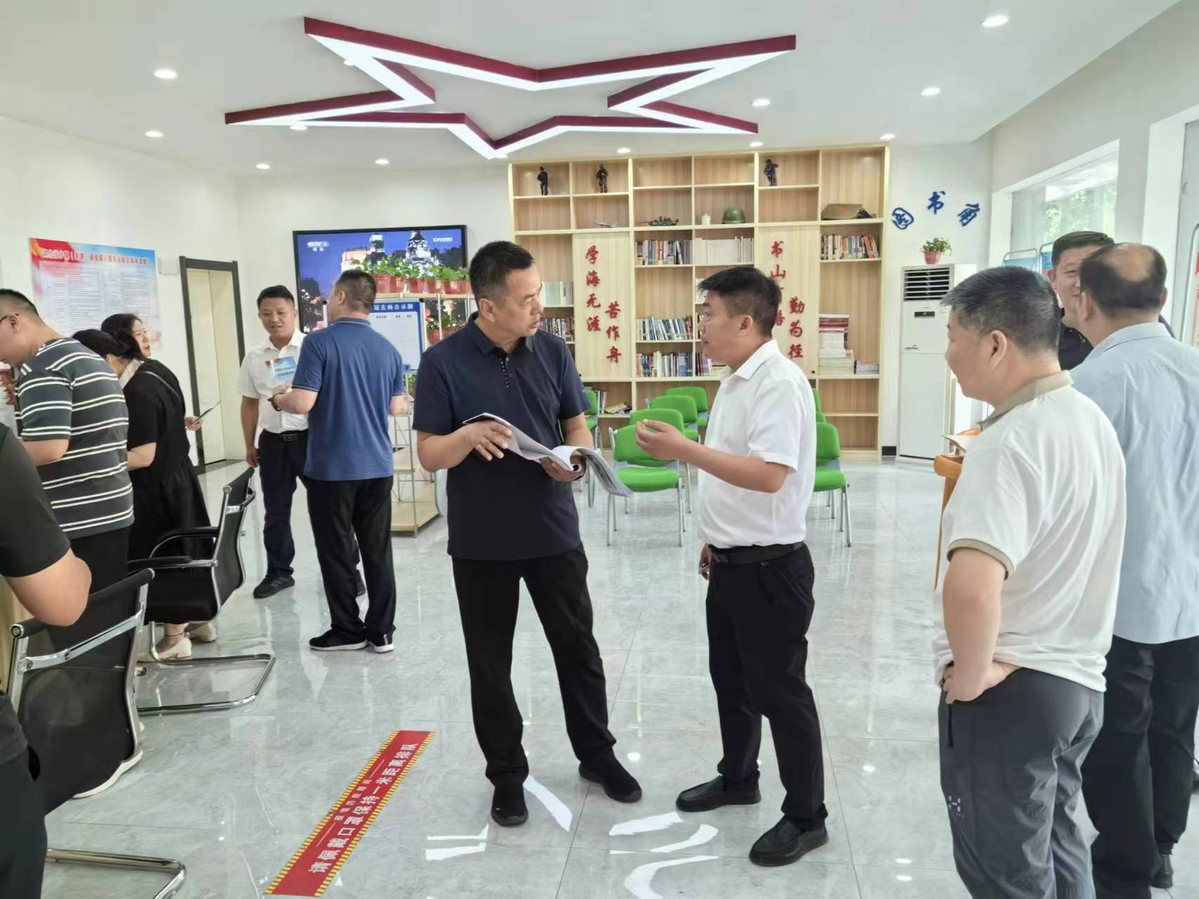 新疆生产建设兵团第五师双河市退役军人事务系统来潜交流学习