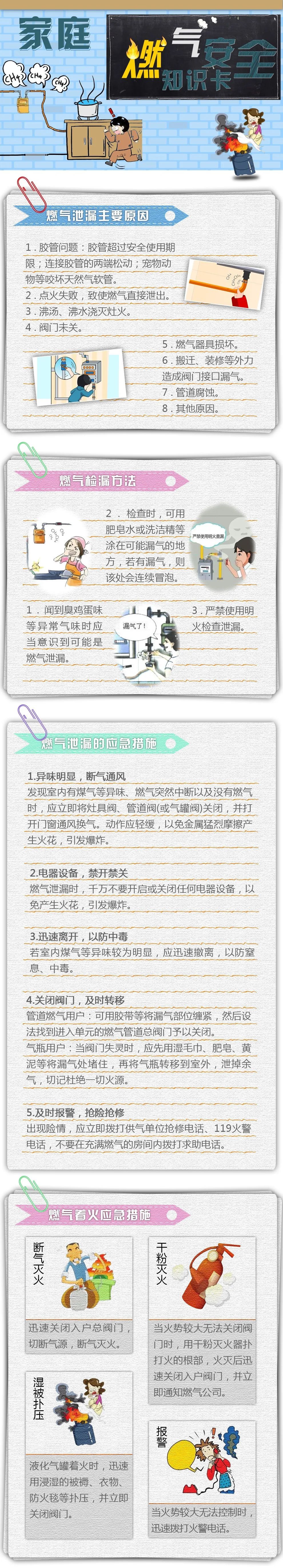 应急科普 | 图说：家庭燃气安全知识卡