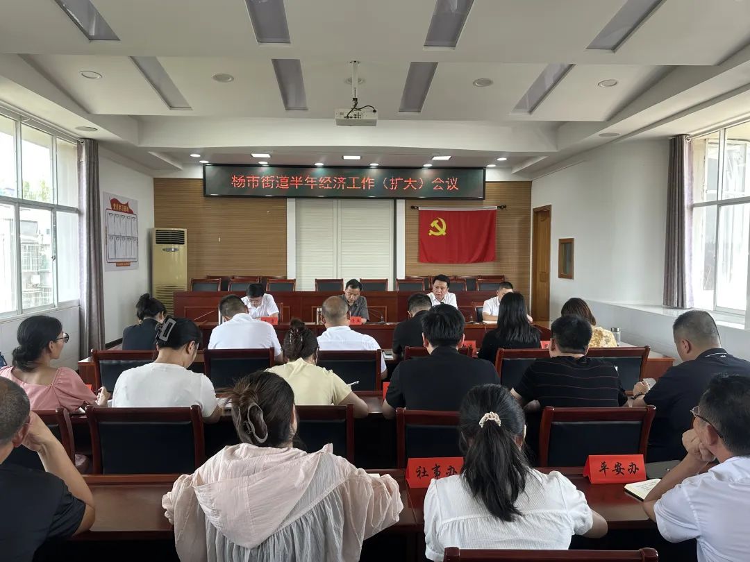 杨市街道召开2025年半年经济工作会议