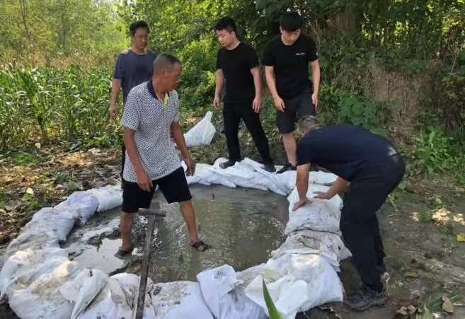 竹根滩镇：党群齐心共防汛 众志成城保平安